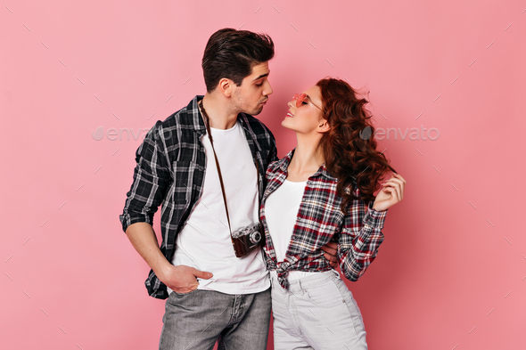 Couple In Love Poses In Black And White Studio Photo Background And Picture  For Free Download - Pngtree