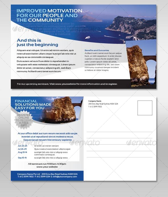 Postcard Corporate Style Flyer - Corporate Flyers