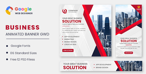 Business Solution Animated Banner GWD