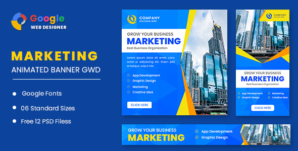 Business Marketing Animated Banner GWD