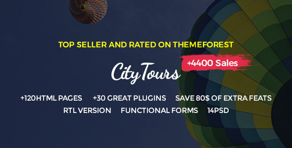 CityTours - Travel - ThemeForest 10715647