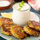 Zucchini fritters with sour cream - PhotoDune Item for Sale