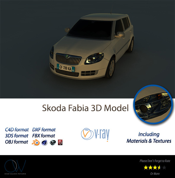 Skoda Fabia 3D - 3Docean 2950316