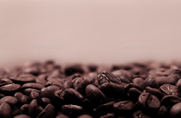 Coffee beans sepia - Stock Photo - Images