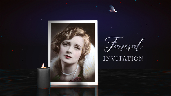 Funeral Invitation - VideoHive 32263181