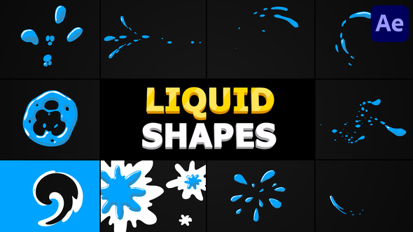 Liquid Shapes - VideoHive 32267091