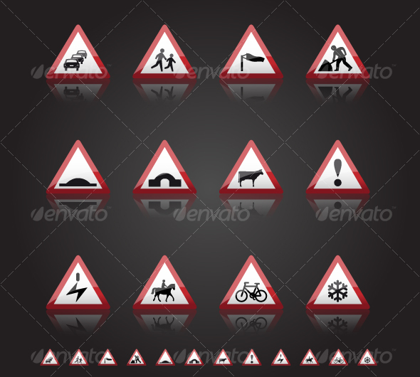 UK Road Signs: Warnings 3
