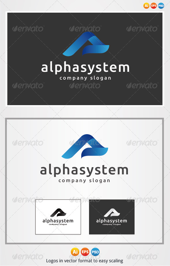 Alpha System Logo - Letters Logo Templates