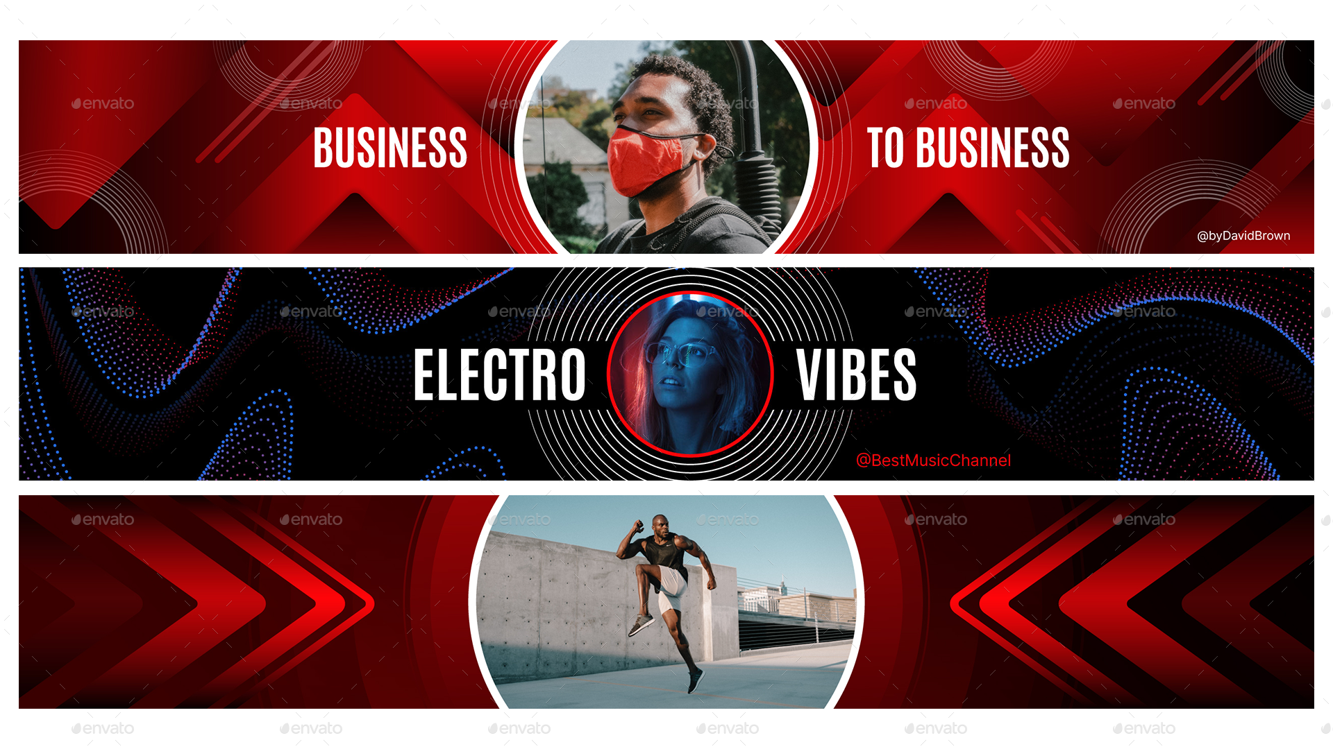 Modern Youtube Covers, Vectors GraphicRiver