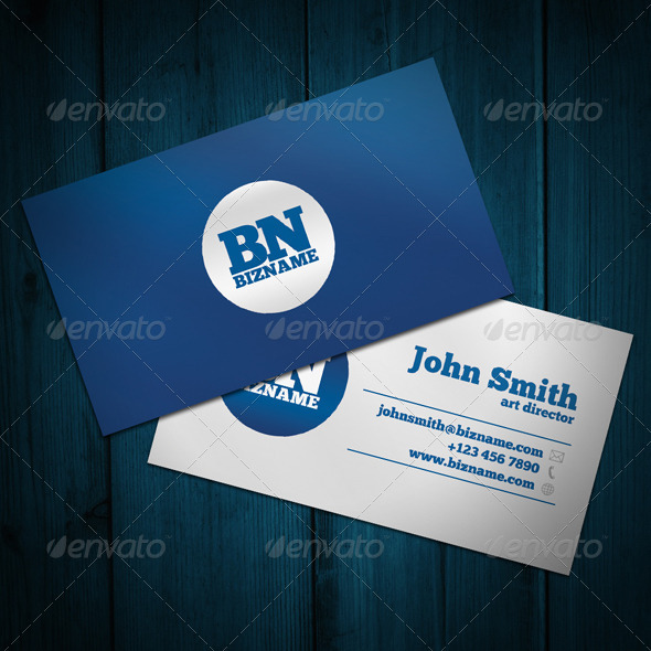 Blue Business Card - Corporate Business Cards
