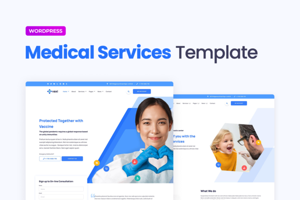 Vaxi – Covid-19 Vaccination & Health Services Elementor Template Kit