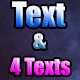 My Quiz - Text 4 Texts Unity Complete Project AdMob Ads Unity Ads