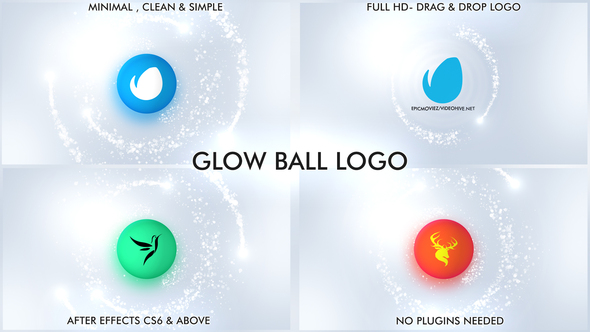 Glow Ball Logo - VideoHive 32274195