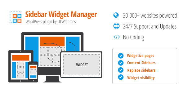 SidebarWidget Manager for - CodeCanyon 2287447