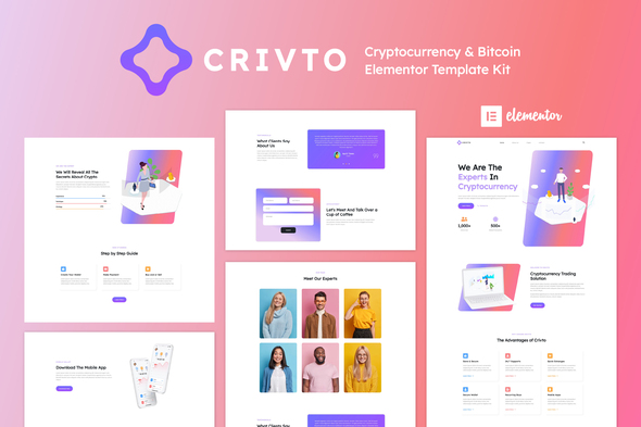Crivto - CryptocurrencyBitcoin - ThemeForest 32229625