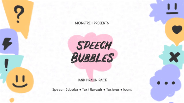 Speech Bubbles. Hand Drawn Pack