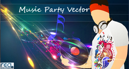 Music Party Vector Design