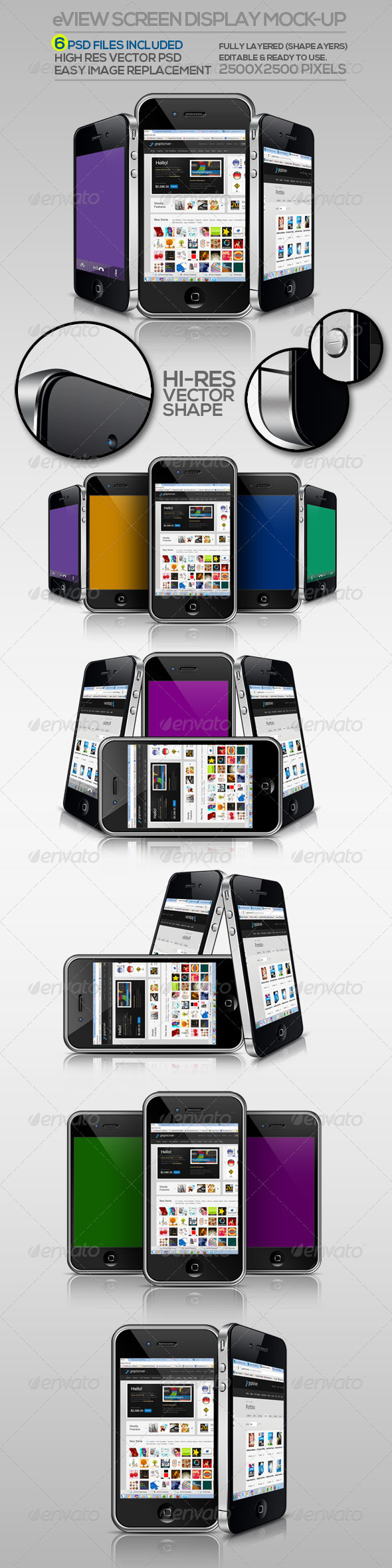 eView Screen Display Mock-up - Mobile Displays