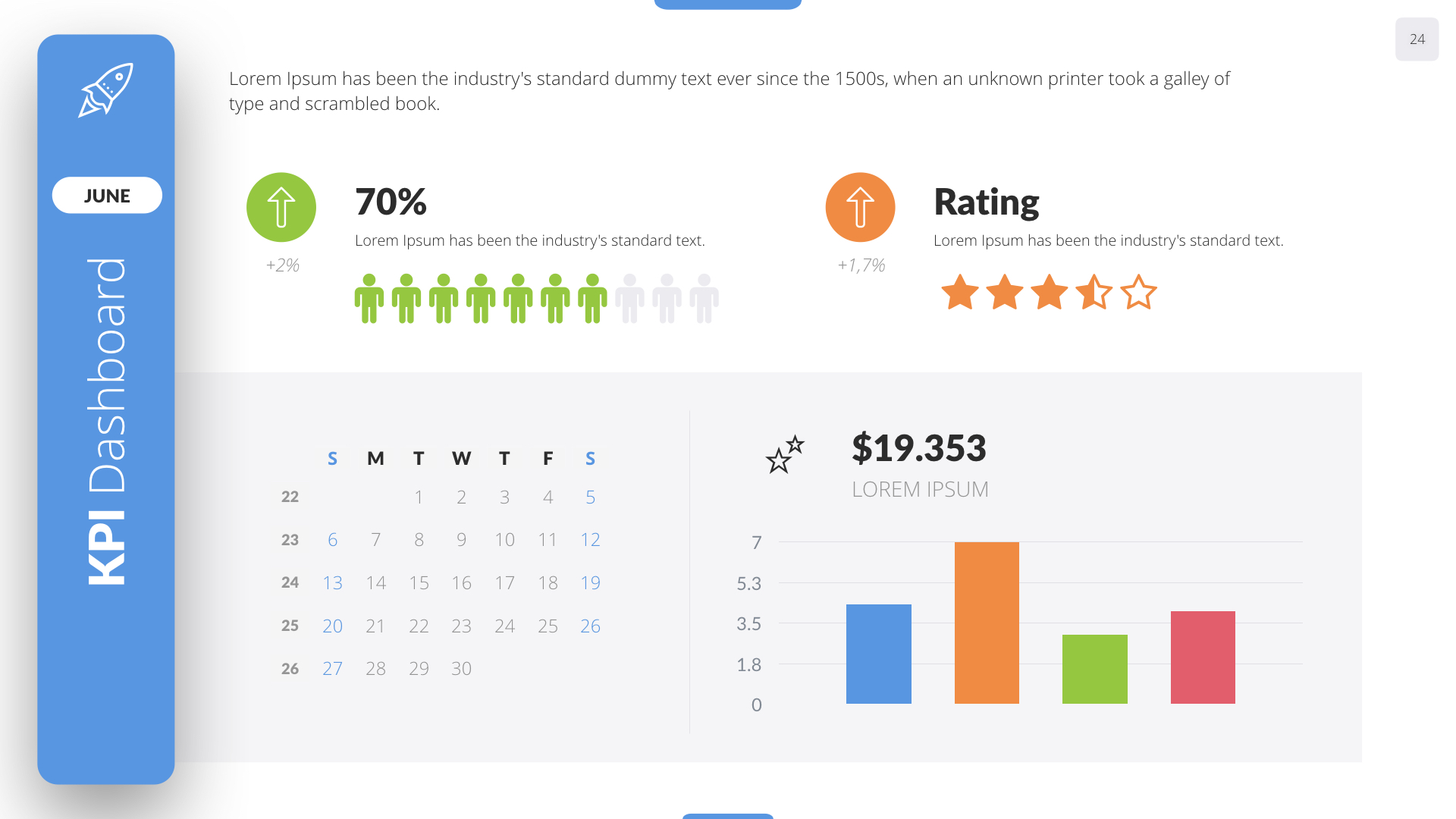 Key Dashboard Keynote Presentation Template, Presentation Templates