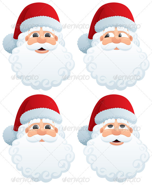 Santa’s Head - Characters Vectors