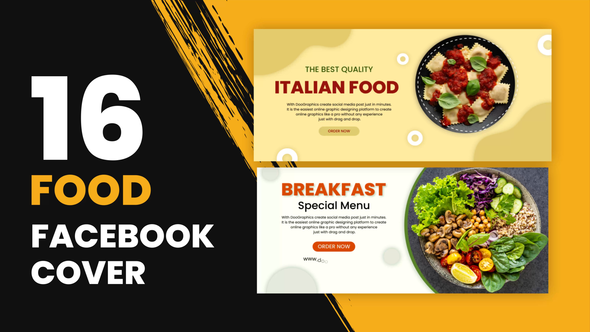 Food Facebook Cover - VideoHive 32305916