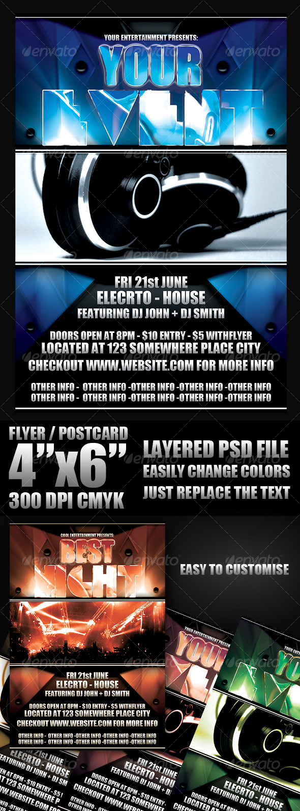 Modern Flyer Template - Clubs & Parties Events