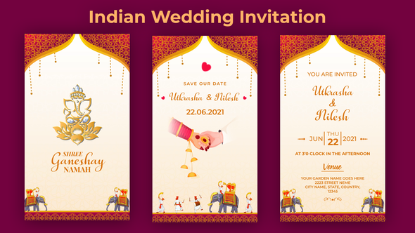 Indian Wedding Invitation - VideoHive 32306848
