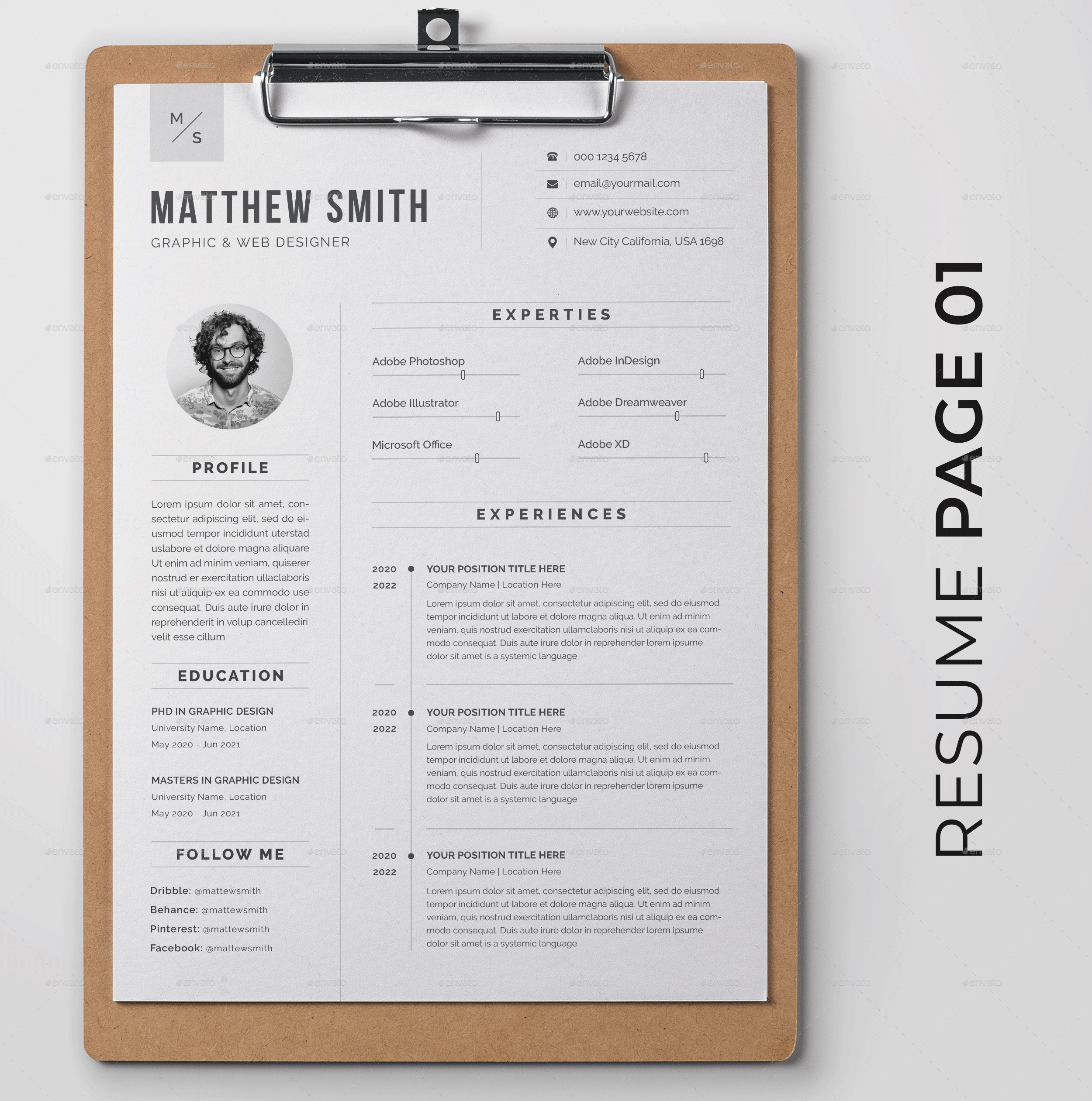 Resume Bundle, Print Templates | GraphicRiver