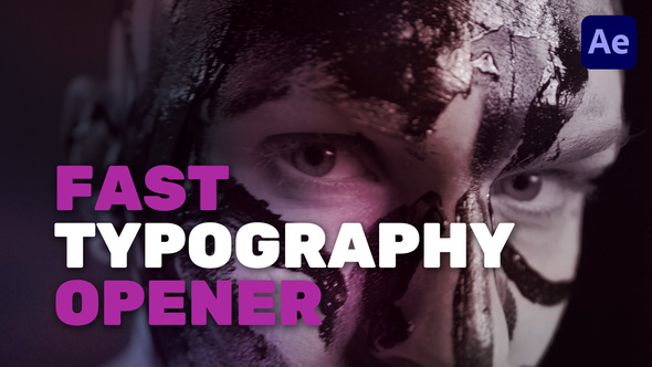 Fast Typography Opener - VideoHive 32311358