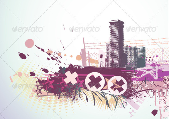 Urban background - Decorative Vectors