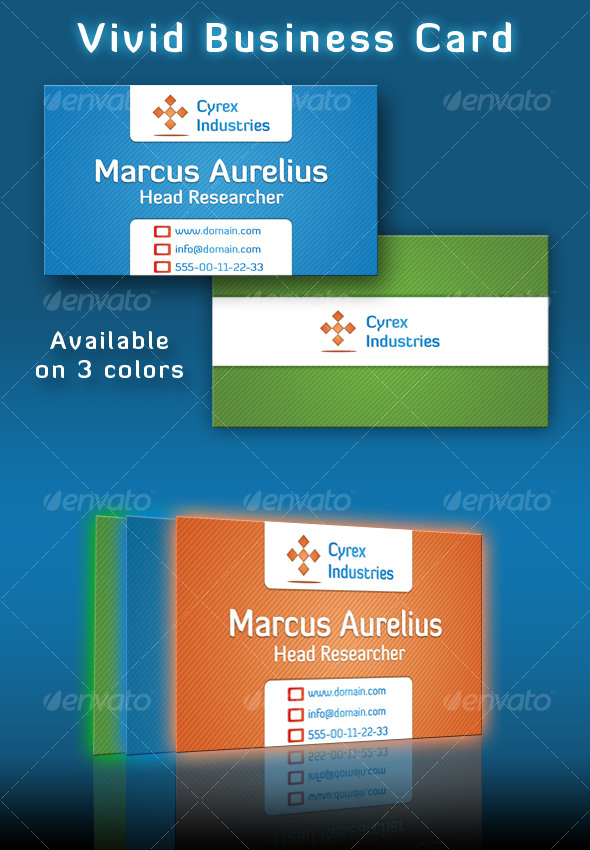 Vivid Business Card - Corporate Business Cards