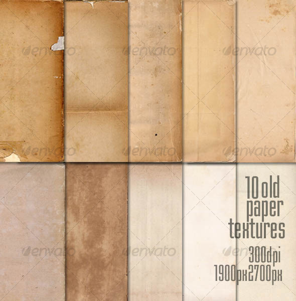10 Old Paper Textures - Paper Textures