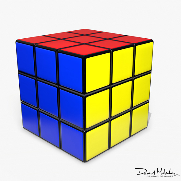Rubiks Cube Low - 3Docean 32321095
