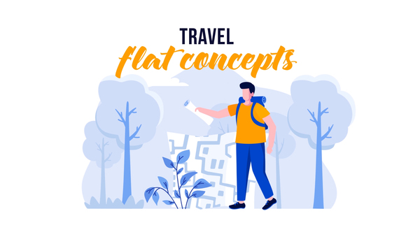Travel - Flat Concept
