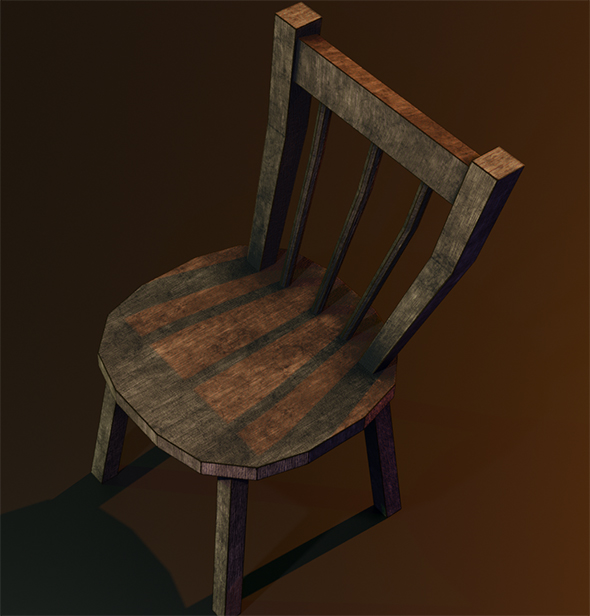 A wooden chair - 3Docean 32322632