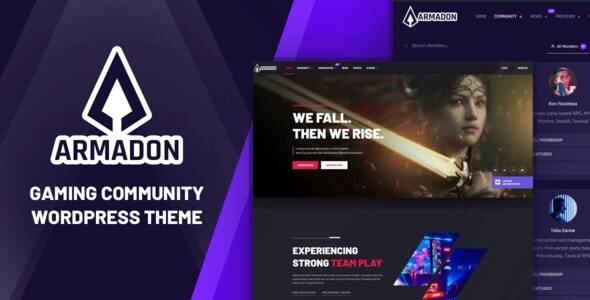 Armadon – Gaming Community WordPress Theme