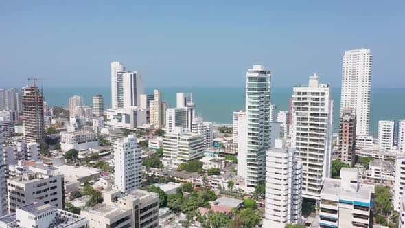 Cartagena New City Skyline And Commercial Apartment