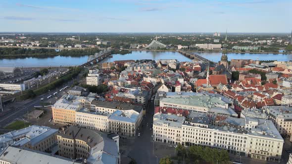 Old Riga panorama alt