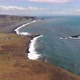 Icelandic coast from above - Dyrholaey cape and Reynisfjara black sand beach - VideoHive Item for Sale