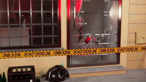 Store brake-in due to strikes, rioting, rebellion. Burglary at a small store. alt