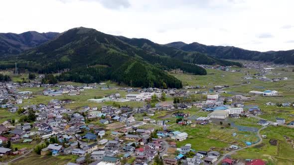Skyline Aerial view in Nagano alt