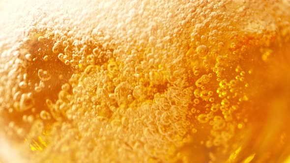 Super Slow Motion Detail Shot of Pouring Beer Into Glass at 1000Fps alt