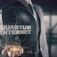 Businessman with Quantum Internet Hologram Concept - VideoHive Item for Sale