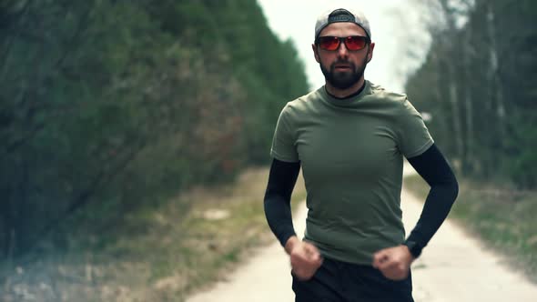 Runner Fit Athlete Leg Jogging Exercise Triathlon Competition. Jogger Fitness Sport Run. alt