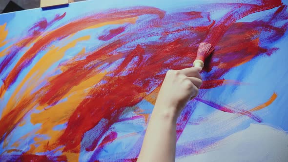 Paint Brush on Large Cavanas alt