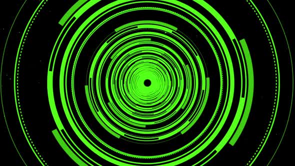 High Tech Circle Tunnel Background alt