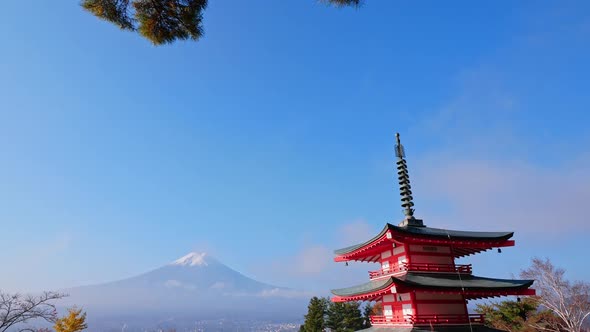 Beautiful nature in Kawaguchiko with Mountain Fuji in Japan alt