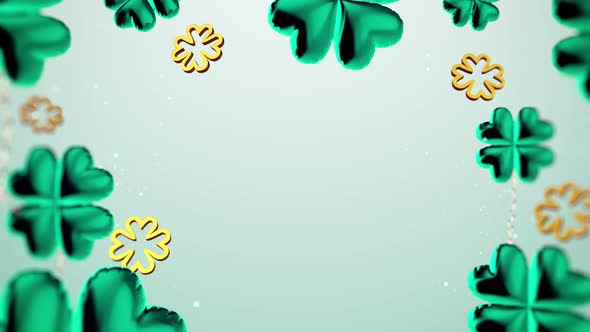 Clover Leaf with Space Background