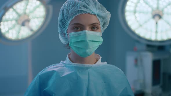 A Close Up Shot of a Charismatic Medical Nurse