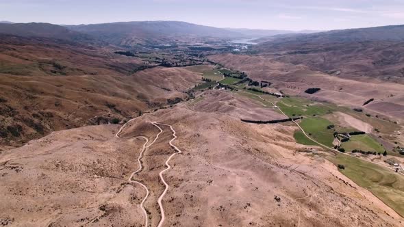 Scenic aerial panorama in New Zealand alt